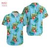Baby Yoda Hugging Strawberries Tropical Leaves Hawaiian Shirt