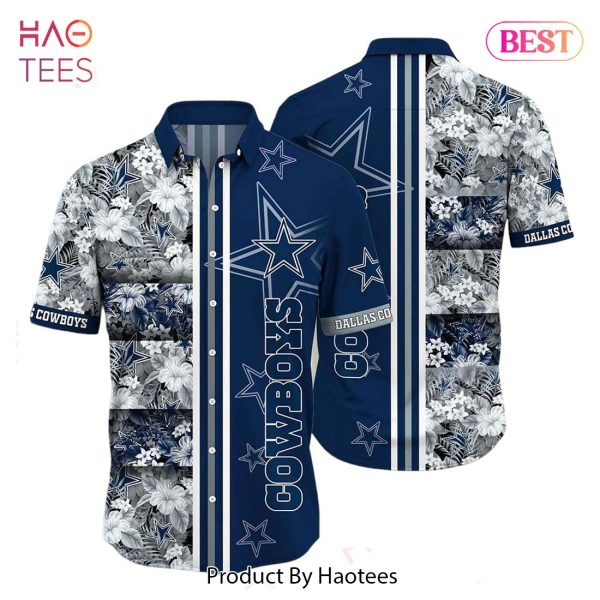 Dallas Cowboys NFL Graphic Tropical Pattern Hawaiian Shirt 3D Printed Beach Shirt Summer Gift For Fans