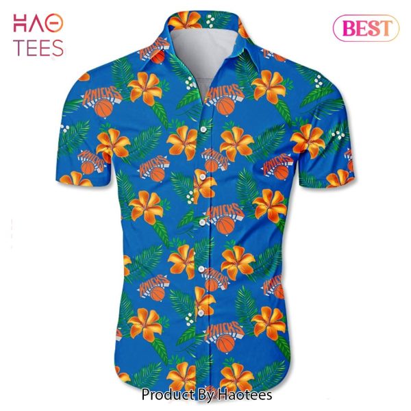 New York Knicks Hawaiian shirt Tropical Flower summer