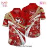 San Francisco 49ers NFL Summer Hawaiian Shirt Floral Pattern Graphic For Football NFL Enthusiast